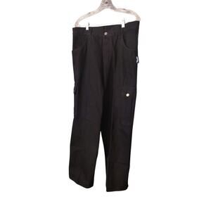 Vintage Interstate IS Baggy Black Jeans Y2K Skater Hip Hop 38 x 32 USA NEW